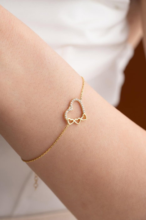 Heliophilia Silver Pulsera de Plata de Ley 925 con Baño de Oro y Circón Heliophilia Silver Pulsera de Plata de Ley 925 con Baño de Oro y Circón